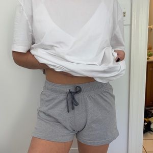 Light and dark gray shorts